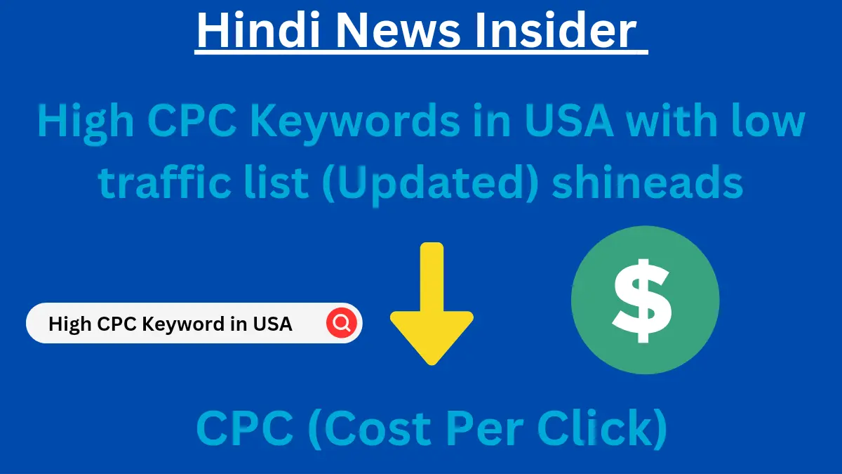 High cpc keywords in usa with low traffic list (updated) shineads