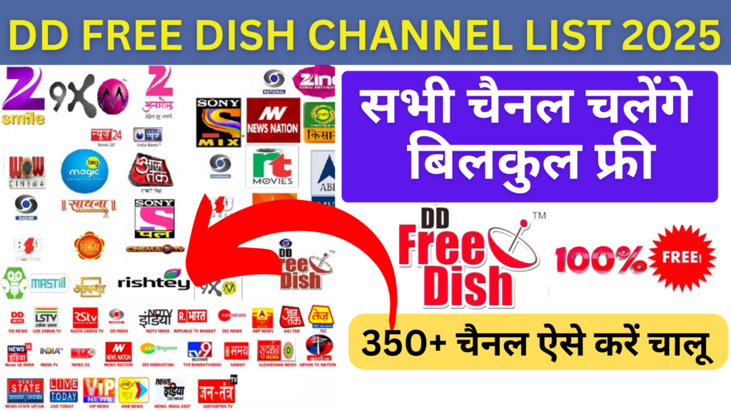 DD Free Dish Channel List 2025