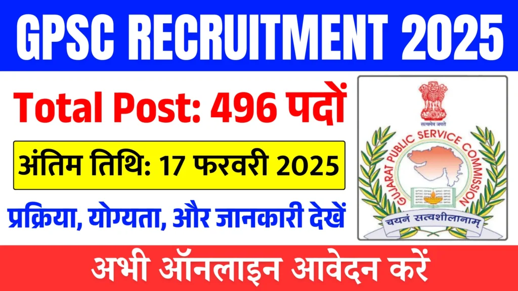 GPSC Recruitment 2025