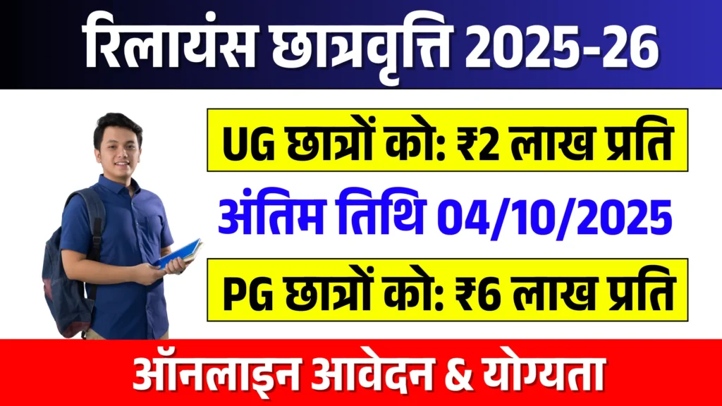 Reliance Scholarships 2025-26